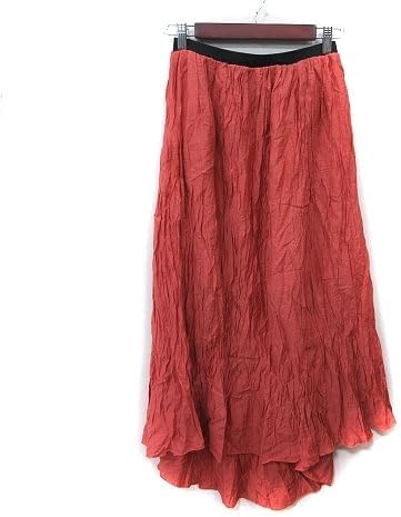ハービー herbee フレアスカート ギャザー マキシ フィッシュテール F 朱色 YI レディース