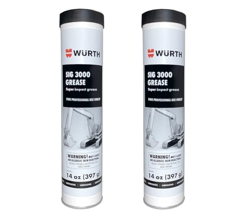 AquaNation Listing for Wurth SIG 3000 Super Impact Grease 14 oz (397g) – High-Pressure, High-Temp Synthetic Grease – Clay-Based, Non-Melting Formula – Part No. 8890402 Pack of 2