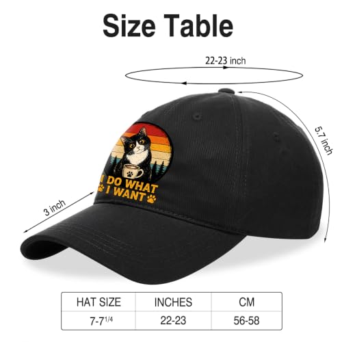 Gorra de béisbol negra ajustable de algodón Pishovi miniatura 2