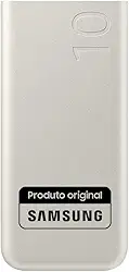 Bateria Externa SAMSUNG EB-P3400 Bege Portátil, Carga Super Rápida 25W, Duas Saídas USB-C 10000 MAH