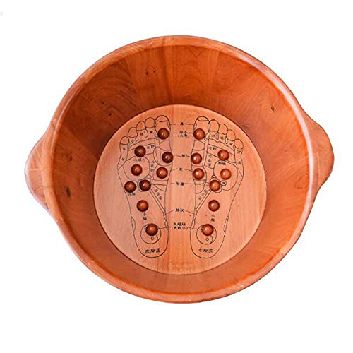 Tina de madera para pies, impermeable, spa y pedicura