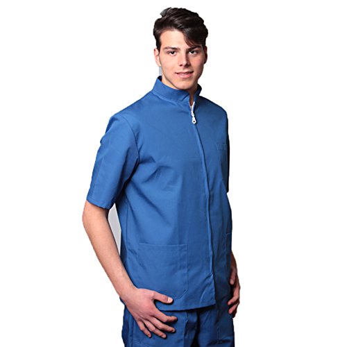 fratelliditalia.org Kasack mit Reißverschluss, Unisex, Baumwolle, Krankenschwester für Zahnärzte