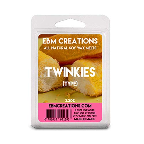 Twinkies (Type) - Scented All Natural Soy Wax Melts - 6 Cube Clamshell 3.2oz Highly Scented!