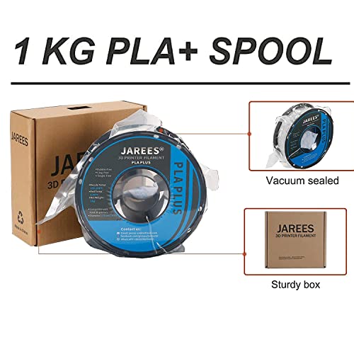 Jarees Clear Pla Plus(Pla+) 3D Printer Filament,Transparent Pla Pro Printing Filament 1.75Mm 1Kg Spool (2.2Lbs), Dimensional Accuracy +/- 0.02 Mm #TOP7