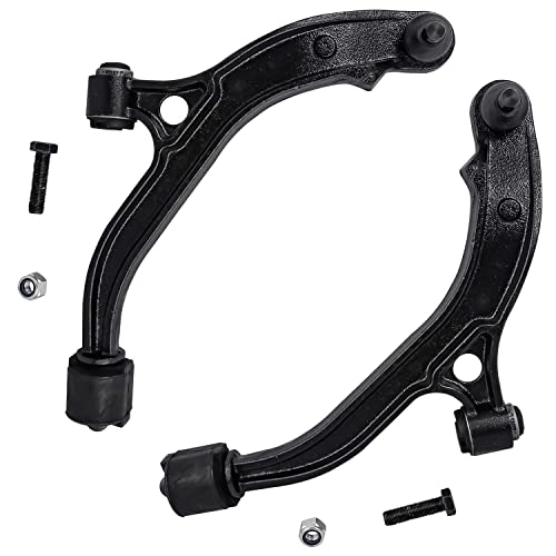 Image of Detroit Axle - 8pc Front End Suspension Kit for Chrysler Town & Country Grand Voyager Dodge Grand Caravan Plymouth Grand Voyager 2 Lower Control Arms 4 Inner & Outer Tie Rods 2 Sway Bars Replacement