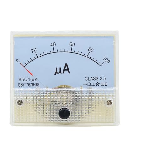 Ampèremètre CC analogique 85C1 microampèremètre de panneau pour courant continu 100uA