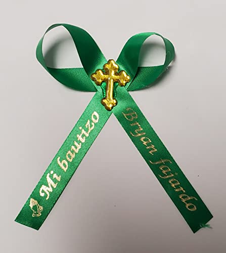 25 Personalized Baptism Christening Ribbons Party Favors Or Baby Shower Sprinkle By Amy's Bubbling Boutique #TOP5