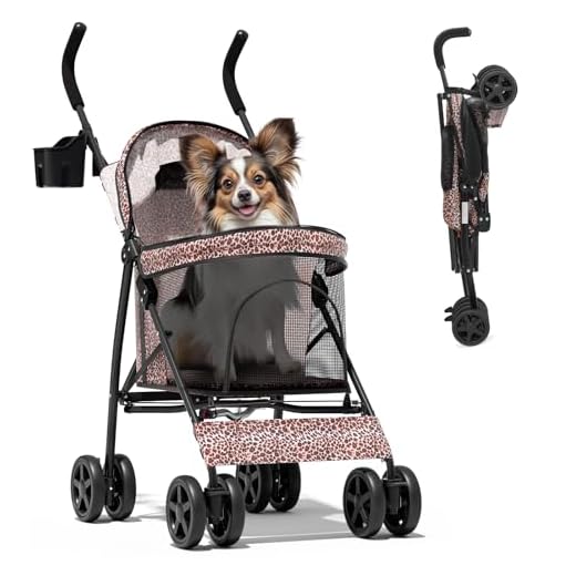 Lightweight Pet Stroller for Dogs and Cats