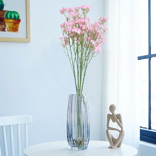 Image of HOMEVERSE Baby Breath /Gypsophila Artificial Fake Silk Plants Wedding Party Decoration Real Touch Flowers DIY Home Garden(Pink-05)