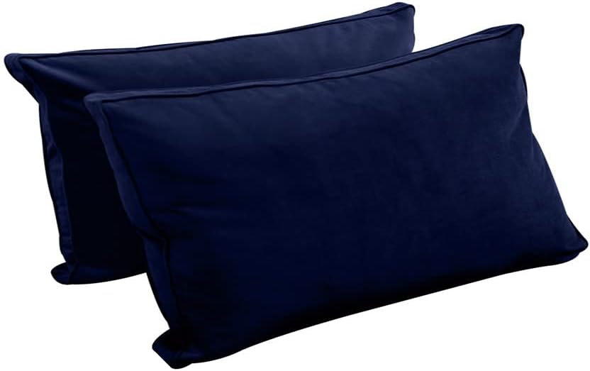 Prolinemax Style V2 Twin Size Velvet Pipe Trim Indoor Daybed Bolster Pillow Cushion Mattress Fitted Sheet |Cover ONLY| AD373