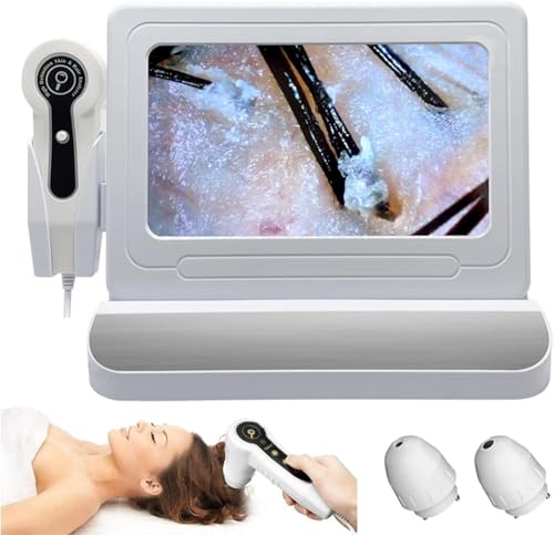 Analyseur de peau HD LCD contre les imperfections cutanées et cheveux