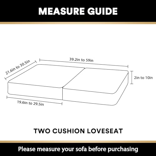 Stretch Velvet Sofa Cushion Covers (2 Pieces, Grey)