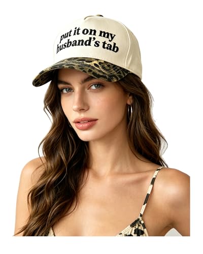 Put It On My Husbands Tab Funny Trucker Hats Women Vintage Adjustable Baseball Cap Embroidery Fashion Trucker Hat