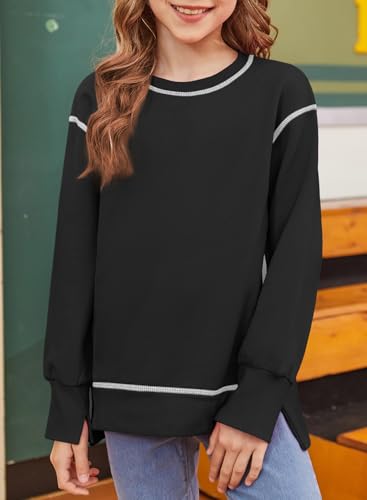 blibean Girls Long Sleeve Sweathirts Pullover Tops Size 6-15 Years4