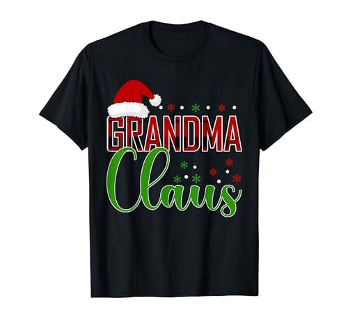 Disfraz de Navidad familiar a juego con patrón de búfalo de mamá Claus Camiseta