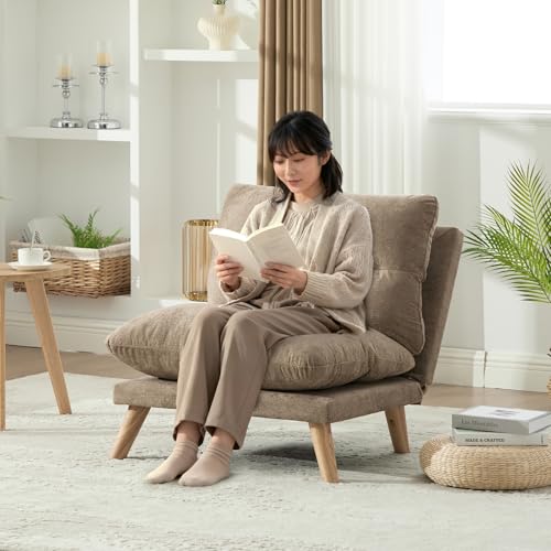 ��l�|�� ���N���C�j���O�\�t�@ 90°~160° ���i�K���� �ᔽ���������[�t�H�[�� �V�F�j�[�����n ���C�ރt���[�� �܂肽���� �R���p�N�g ���֎q �� 68cm �u���E��