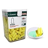 EARS SECRET Foam Ear Plugs for Sleeping, 100+3 Pairs Ear Plugs 37dB Comfortable Earplugs for Noise Reduction, Travel, Snoring, Concert, Loud Noise, Shooting, Work, Small Ear Canal Design Earplugs