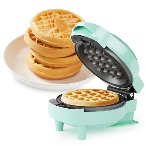 Sunvivi 4" Kids Mini Waffle Maker - Waffle Iron with 6PCS Removable Plates - image 9