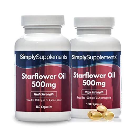 Aceite de borraja 500mg - ¡Bote para 1 año! - 360 Cápsulas - SimplySupplements