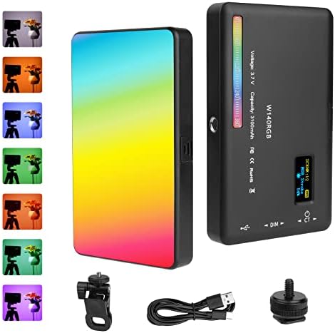 Andoer W140 RGB Luzes De Vídeo Mini LED Fotografia Light Recarregável Andoer W140 RGB Luzes De Vídeo Mini LED Fotografia Light Recarregável