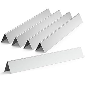 Onlyfire RVS Flavorizer Bars voor Weber Spirit 300 E310 E320, Genesis Silver B/C (met bedieningspaneel aan de zijkant), Reserveonderdelen voor weber 7537, set van 5, 57.2CM