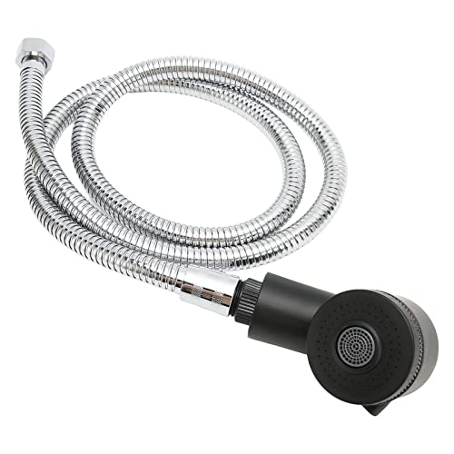 Dioche Salon Shampoo Bowl Sprayer Head with Hose, 2 Gear Anti Splashing Sink Sprayer Hose Replacement, 120cm Flexible Pipe, for Salon Beauty Equipment Spa Barber Shop