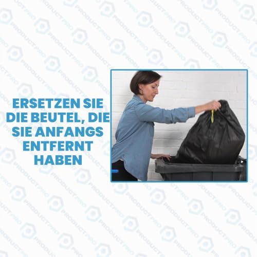 Product Pro Müllpresse für Standard-Mülltonnen, Haushalt, Garten, Recycling