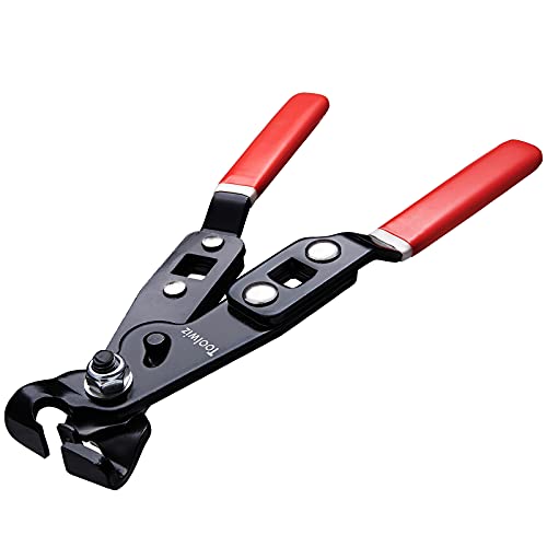 Toolwiz Cv Boot Clamp Pliers, Heavy Duty Cv Joint Clamp Tool Ear-Type Clamp Crimping Removal With A 1/2" Torque Wrench Universal Fit Audi, Bmw, Mercedes, Honda, Mazda, Vw Vehicles #TOP26