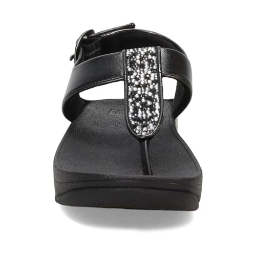 Image of FitFlop Womens Fino Crystal-Mix T-Strap Sandal