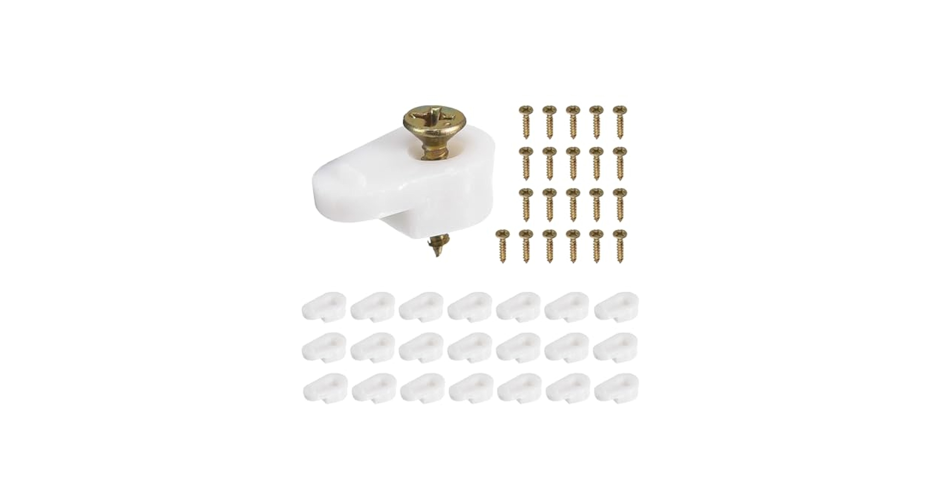 Glass Retainer Clips, 25 Pcs Glass Cabinet Clips 4mm Plastic Mirror