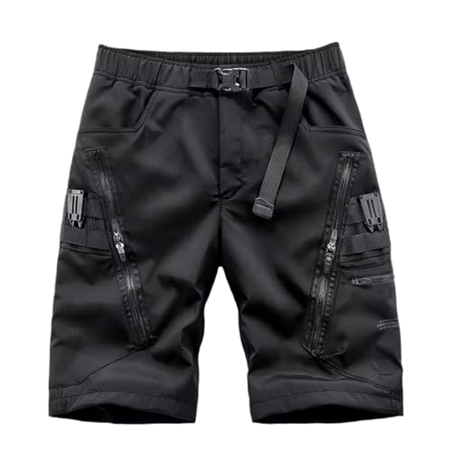 Short cargo multi-poches tactique genou pour festivals punk rock