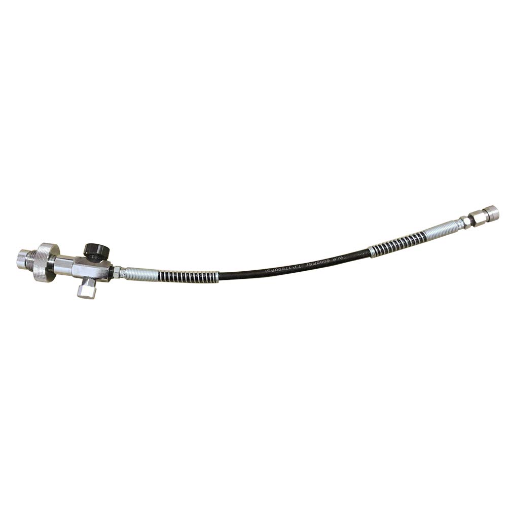 Füllstation Kit, G5/8'' Paintball PCP Füllstation Ladekit Luft Fill Adapter 300bar 4500psi Din Luft Refill Adapter Schlauch für Tauch Zylinder