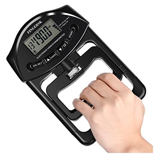 Medição de força de aperto digital dinamômetro manual de captura automática de aderência eletrônica potência 89,8 kg preto