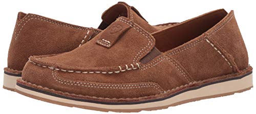 ARIAT womens Cruiser Slip-on Suede Western Inspired Slip On Shoes, Chestnut Suede, 8 US - Image 3