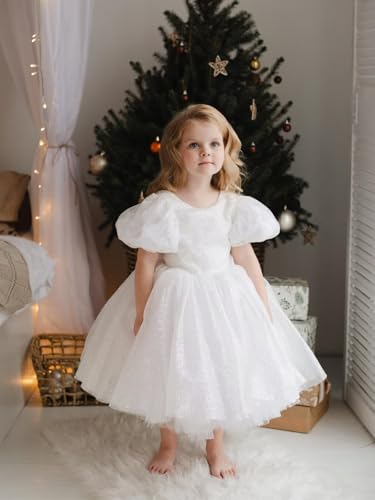 Sparkle Tulle Flower Girl Dress for Wedding Kids Puffy Satin Long Princess Pageant Dress Birthday Prom Ball Gowns2