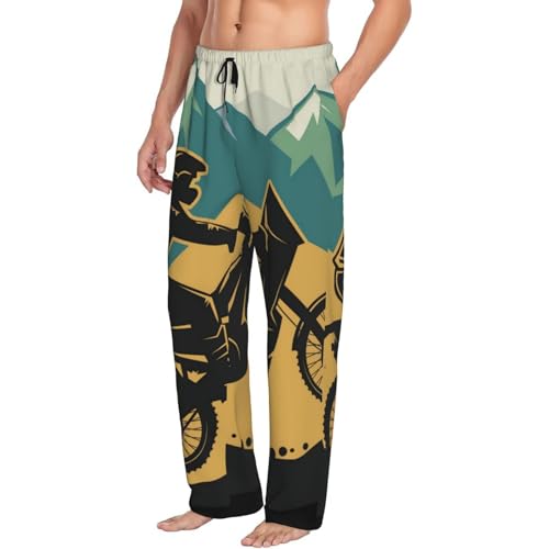 Thin Blue Line US American Flag Men's Pajama Pants Drawstring Pajama Bottoms Comfy Sleepwear Lounge Pant With Pockets2