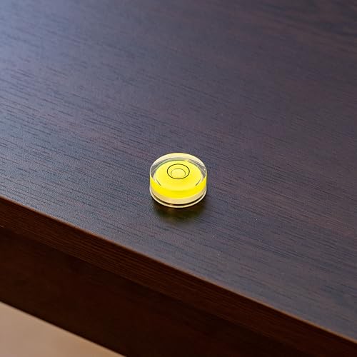 Runde Libellen Set, 5 Stück, mit Ø 12 mm Durchmesser, Wasserwaage ohne Beschriftung, Libelle Wasser Waage, Kreis Nivellierung, Dosenlibelle für Wohnwagen, Kamera, Heimwerker, Spirit Level Bullseye