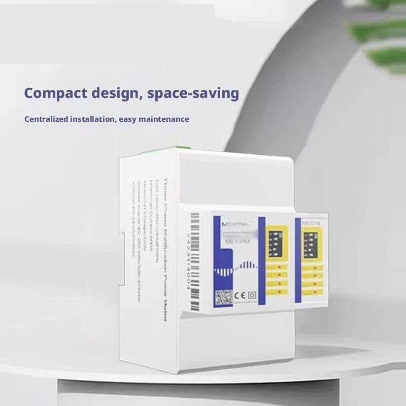 Medidor inteligente multirraíl ME131 con protocolo Modbus-RTU, comunicación RS485 y monitoreo de corriente(ME131M6 5VDC(4.5V-5.5VDC))