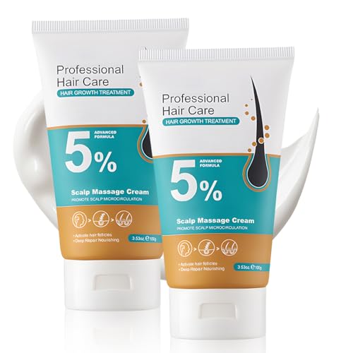 2pcs 5% Hair Growth Scalp Massage Cream, Hair Care Cream,