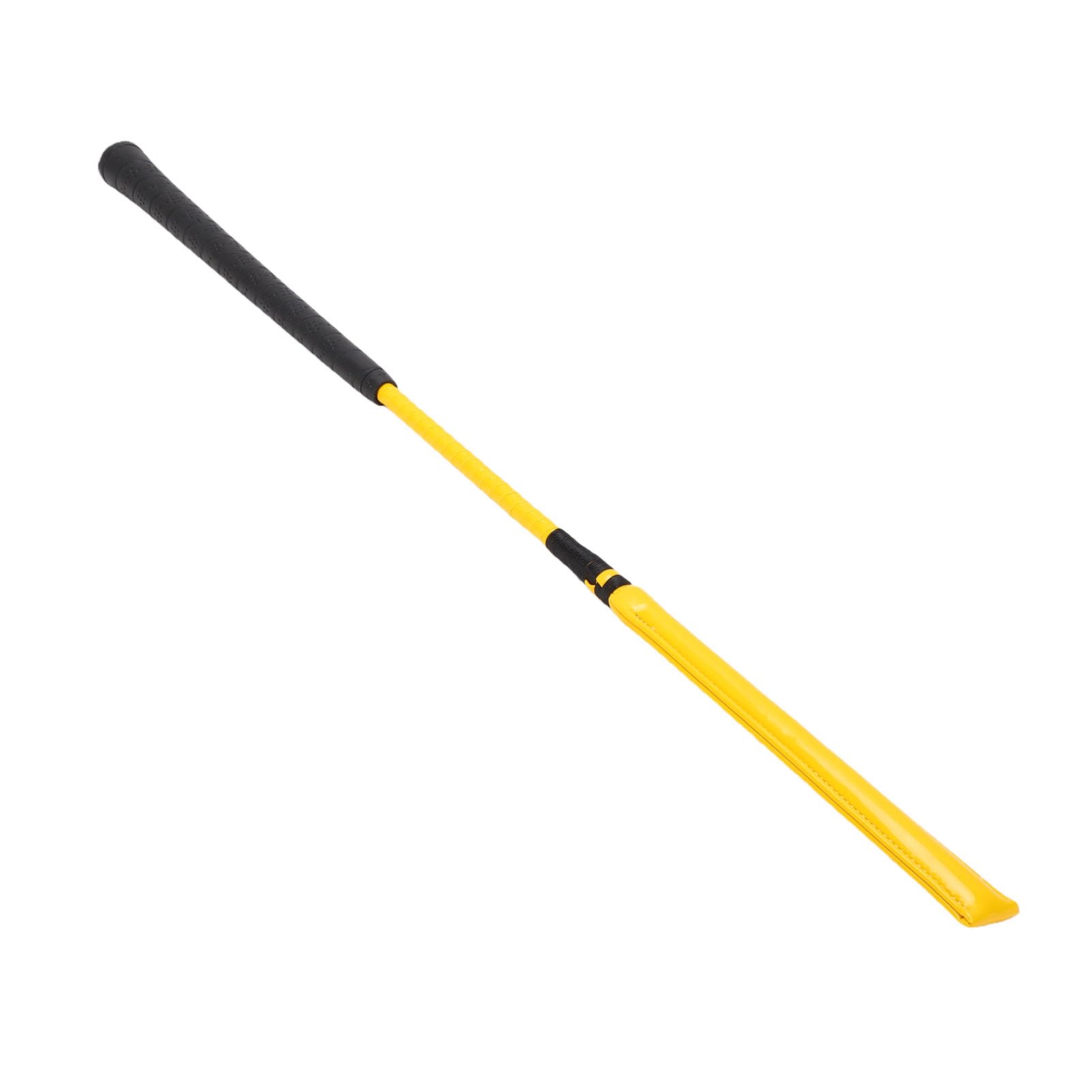 Garsent Frustino da Equitazione in Pelle Verniciata con Manico in Silicone Antiscivolo per Gare di Sport Equestri, Frustino da Allenamento Durevole da 65 Cm per Competizione, da Corsa di
