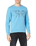 Standard Replay Herren M3323 .000.22390P Sweatshirt, 204 Azure, XXL
