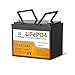 24V 50Ah LiFePO4 Battery,5000+ Deep Cycle, 24v Trolling Motor Lithium Battery,Bulit-in 50A BMS,Perfect for Fish Finder Boat,Marine,RV,Off-Grid System,Solar System,Home Storage