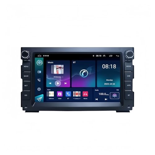Sistema de navegación por vídeo con reproducción d Radio para Coche con para Sistema de navegación GPS y Android 13.0 para Kia para Ceed para Venga (2007-2016)(4-64GB WiFi)