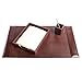Dacasso Bonded Set Luxury Leather Desk Pad & Desk Organization Essentials, 3 Piece, Dark Brown