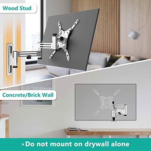 Image of WALI RV TV Mount, Lockable TV Wall Mount for Camper Trailer Motor Home, Full Motion Anti-Vibration Arm for 13-43 inch LED, LCD Flat Screens and Monitors, up to 33lbs (1343LK)