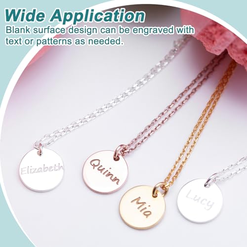 QUARKZMAN 2 Stück 304 Edelstahl Disc 70mm Durchmesser, 1,8mm Dick Runde Metallscheiben Flache Edelstahl Scheiben, Blank Edelstahlplatten Rund Rohlinge für Kettenanhänger Schmuckherstellung