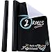 2 Rollos Pegatinas de Pizarra de Pared Rollo de Papel Grande de Contacto de Pizarra Papel Pintado Adhesivo PVC de Pizarra Calcomanía Extraíble de Pared de Pizarra (Negro, 15,7 x 78,7 Pulg.)