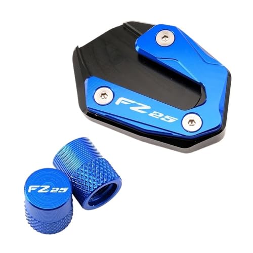 Accessoires de béquille de moto FZ25 plaque d'agrandissement et bouchon de valve