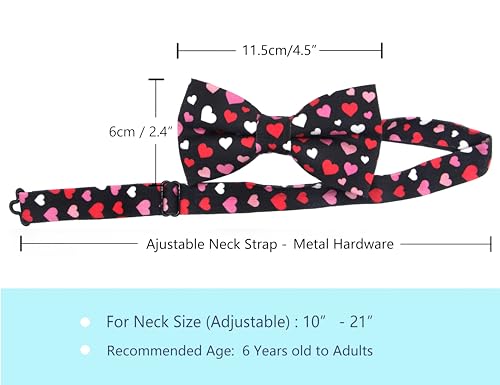 Image of OCIA Cute Pattern Pre-tied Bow Tie Adjustable Bowties for Adult & Children