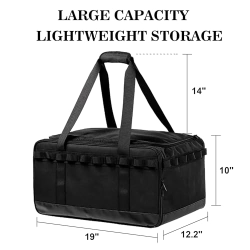 COOZMENT 35L Camping Bag,Tactical Duffle Bag with Waterproof Bottom,Shoe Bag for Travel/Outdoor with 3 Adjustable Dividers,Picnic Camping Organizer,Multi-functional Duffel Bag for Camping/Sports/GYM - Image 7